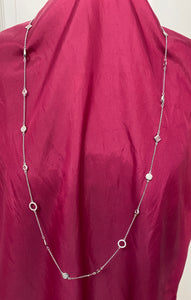 A Fun Long Necklace (46") by Lia Sophia:  Rhinestones Better Class Costume Jewelry