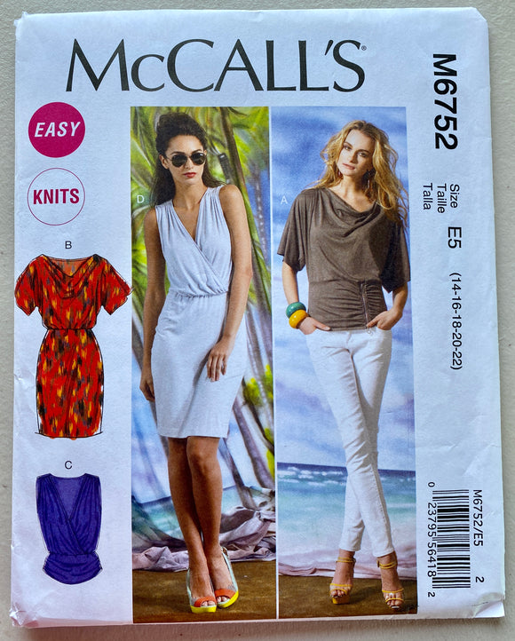 Misses Tunic Tops & Dresses: McCall's 6752