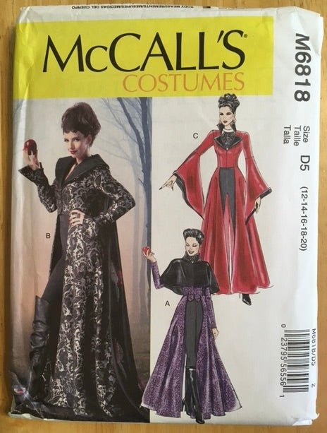 Sewing Pattern M6818: Costume for Cosplay, Renaissance, Halloween, Dress up, Fun