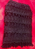 Vintage Venice Lace Trim, Black, 14.5" to 15" deep, Sold by the yard
