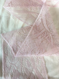 Pink Insertion Lace, 5 inches wide plus selvage, sold by the yard, Vintage