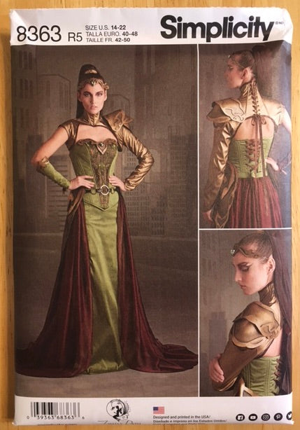 Sewing Pattern S8363: Costume for Cosplay, Renaissance, Halloween, Dress up, Fun