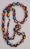 Vintage Millefiori Bead Necklace from Italy