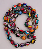 Vintage Millefiori Bead Necklace from Italy