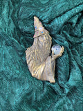 Wizard Pin by JJ Jonette: from the 1980's, Large, Bronze Color