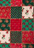 Christmasy Squares of Red, Green & Gold- Joan Kessler for Concord Fabrics, Sold by 1/2 yard