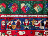 Vintage Fabric Traditions Christmas Border Fabric from 1994, #5321: 42" wide, Sold by the Yard