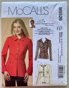 Fitted Jacket Sewing Machine by Nancy Zieman: McCall's 5526