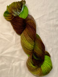 SPRINGTIME Hand Painted Roving Yarn- Only one skein left!