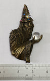 Wizard Pin by JJ Jonette: from the 1980's, Large, Bronze Color