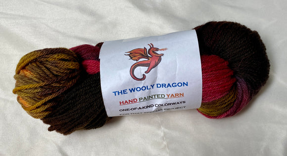 MACINTOSH APPLE: Hand Dyed 100% Merino Wool Yarn