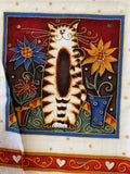 Fancy Cats Panel by Makover UK: Cotton Fabric, Sold as a Piece