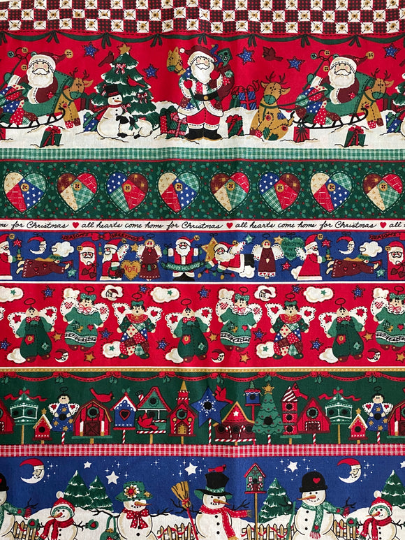 Vintage Fabric Traditions Christmas Border Fabric from 1994, #5321: 42