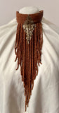 Vintage Handmade Bead Bib Choker Necklace OOAK