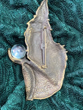 Wizard Pin by JJ Jonette: from the 1980's, Large, Bronze Color