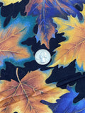 Vintage Fall Leaves Fabric VIP by Cranston Print Works 58" wide Sold by 1/2 Yard 100% Cotton