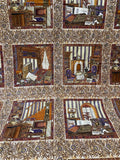 Vintage Fabric: The English Library by Woodrow Studios London- Sold by the Panel