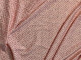 Blush Pink Greek Key Fabric