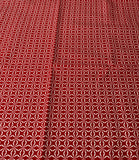 Red & White Stylized Stars: Cotton Fabric