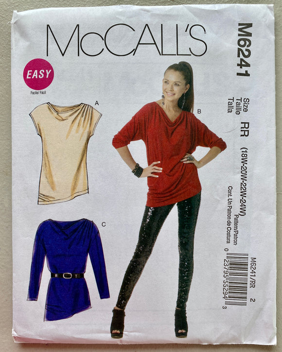 Women's Pullover Tunic Sewing Pattern: McCall's 6241