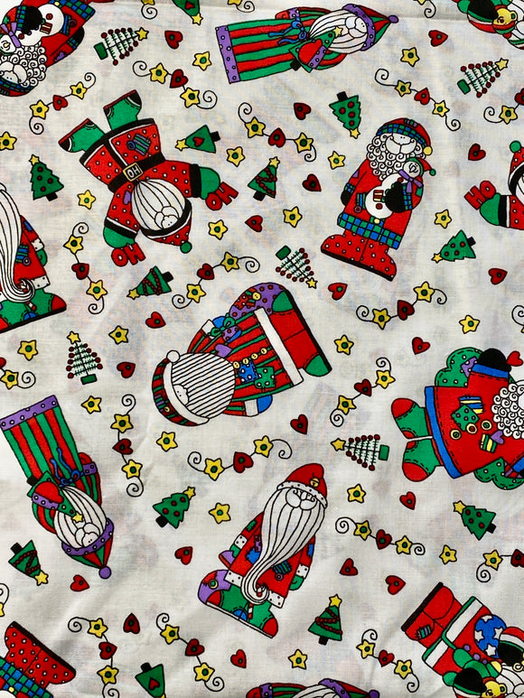 Ho, Ho Santas in Patched Suits by Sue Dreamer for Fabric Country: 44