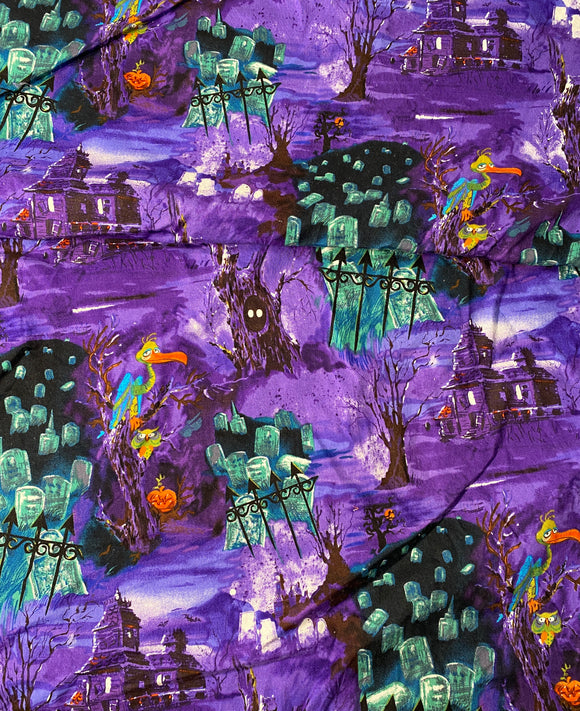 Whimsical Halloween Fabric by Shamash & Sons: 42