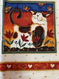 Fancy Cats Panel by Makover UK: Cotton Fabric, Sold as a Piece