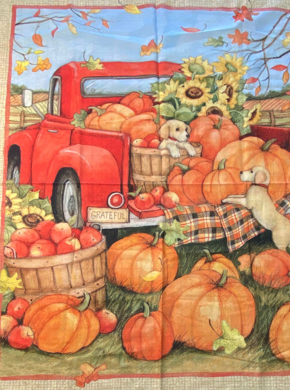 Autumn Print Fabric Panel by Susan Winget: 36