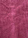 A Jewel of a Fabric! Purple/Burgundy Patterned Uneven Wales Corduroy: Sold as a Piece