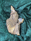 Wizard Pin by JJ Jonette: from the 1980's, Large, Bronze Color