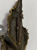 Wizard Pin by JJ Jonette: from the 1980's, Large, Bronze Color