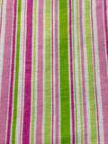 Pastel White, Green & Pink Striped Flannel Fabric: Sold by FQ