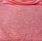 Bright Rose Pink Curly Faux Fur Fabric: Sold by 1/2 yard