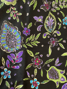 Retro Canvas Fabric in Retro Colors: Sold as a Piece