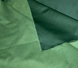 Faux Suede backed by Satin  Forest Green 56" wide by 1 Yard