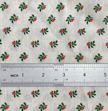 Holly Days Cotton Fabric: Sold as Fat Quarters