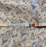Vintage Fabric by Baum Textiles: Futuristic Oriental Design, Sold by the 1/2 yard, Cotton