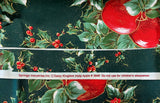 Vintage Christmas Fabric Springs Industries Daisy Kingdom "Holly Apple" Sold by 1/2 yd