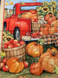 Autumn Print Fabric Panel by Susan Winget: 36" X 44", Cotton