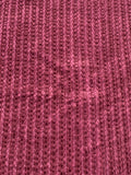 A Jewel of a Fabric! Purple/Burgundy Patterned Uneven Wales Corduroy: Sold as a Piece