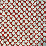 Red Bows & Gold Hearts on White Cotton Fabric: Vintage, Sold by 1/2 yard