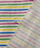 Pastel Rainbow Striped Flannel Fabric: Sold by FQ