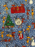 Reindeer at Play Cotton Fabric by Robert Kaufman: 42" wide, Sold by 1/2 yard