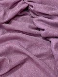 Mauve Glittery Sheer Knit Fabric