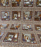 Vintage Fabric: The English Library by Woodrow Studios London- Sold by the Panel