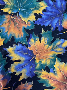 Vintage Fall Leaves Fabric VIP by Cranston Print Works 58" wide Sold by 1/2 Yard 100% Cotton