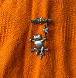 Cat on a Swing Pin by JJ (Jonette) Vintage from the 1980's