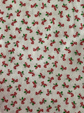 Tiny Tossed Candy Canes: Cotton Fabric, Sold as Fat Quarters