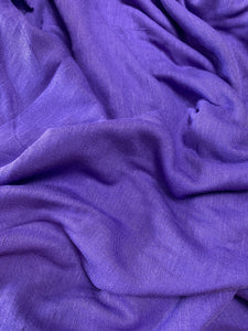 Purple Knit Fabric: Soft T-Shirt-Like, Sold by the piece, 60/62" wide by 1.5 yards, semi-sheer