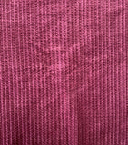 A Jewel of a Fabric! Purple/Burgundy Patterned Uneven Wales Corduroy: Sold as a Piece